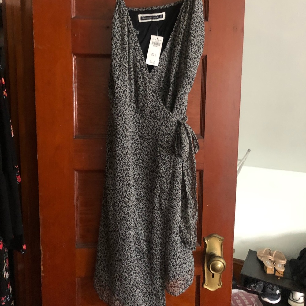 Spaghetti strap wrap dress from Abercrombie